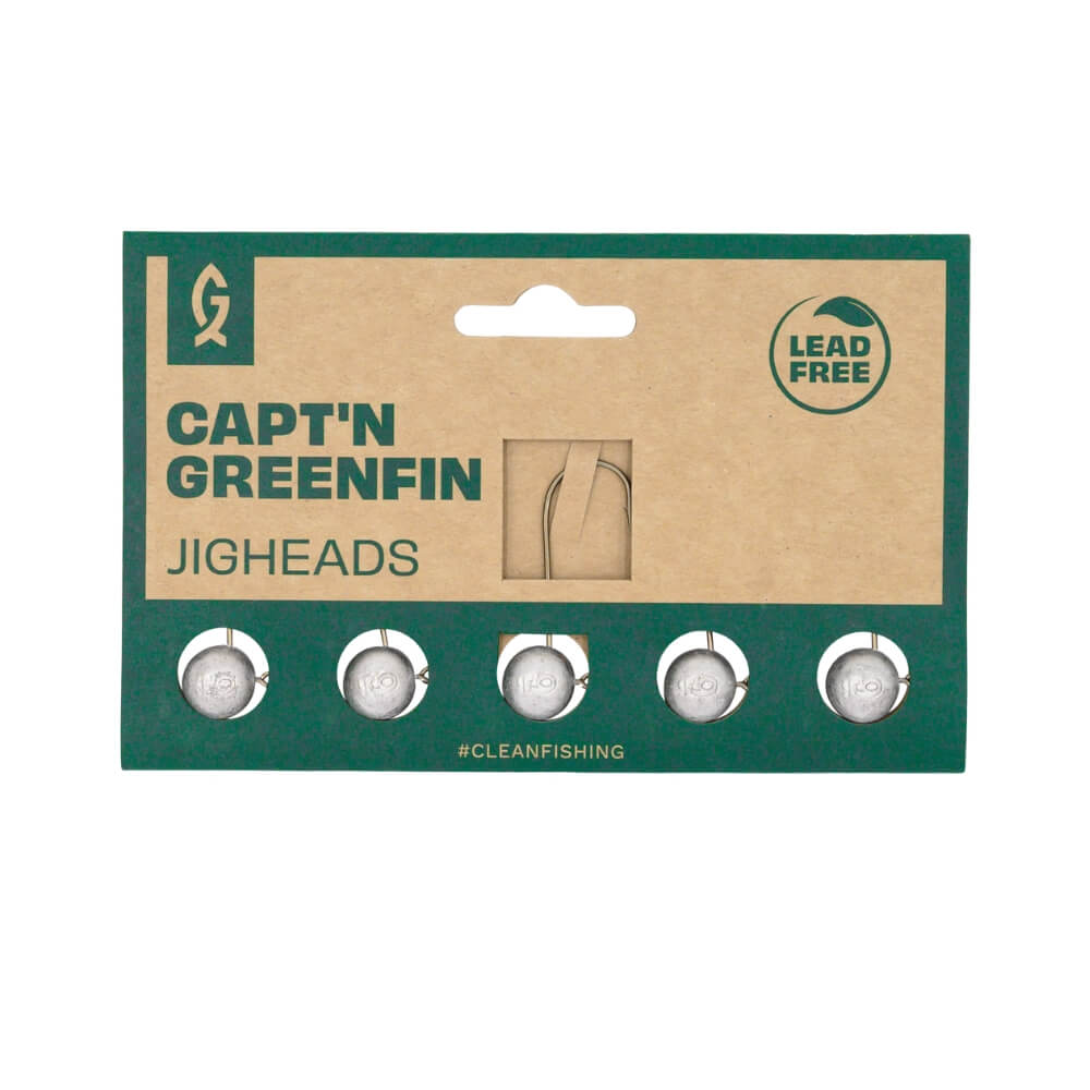 Capt'n Greenfin Leadfree Round Jighead bij snoekenbaars.nl