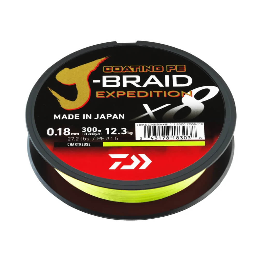 Daiwa J-Braid Expedition X8 / 150 m bij snoekenbaars.nl