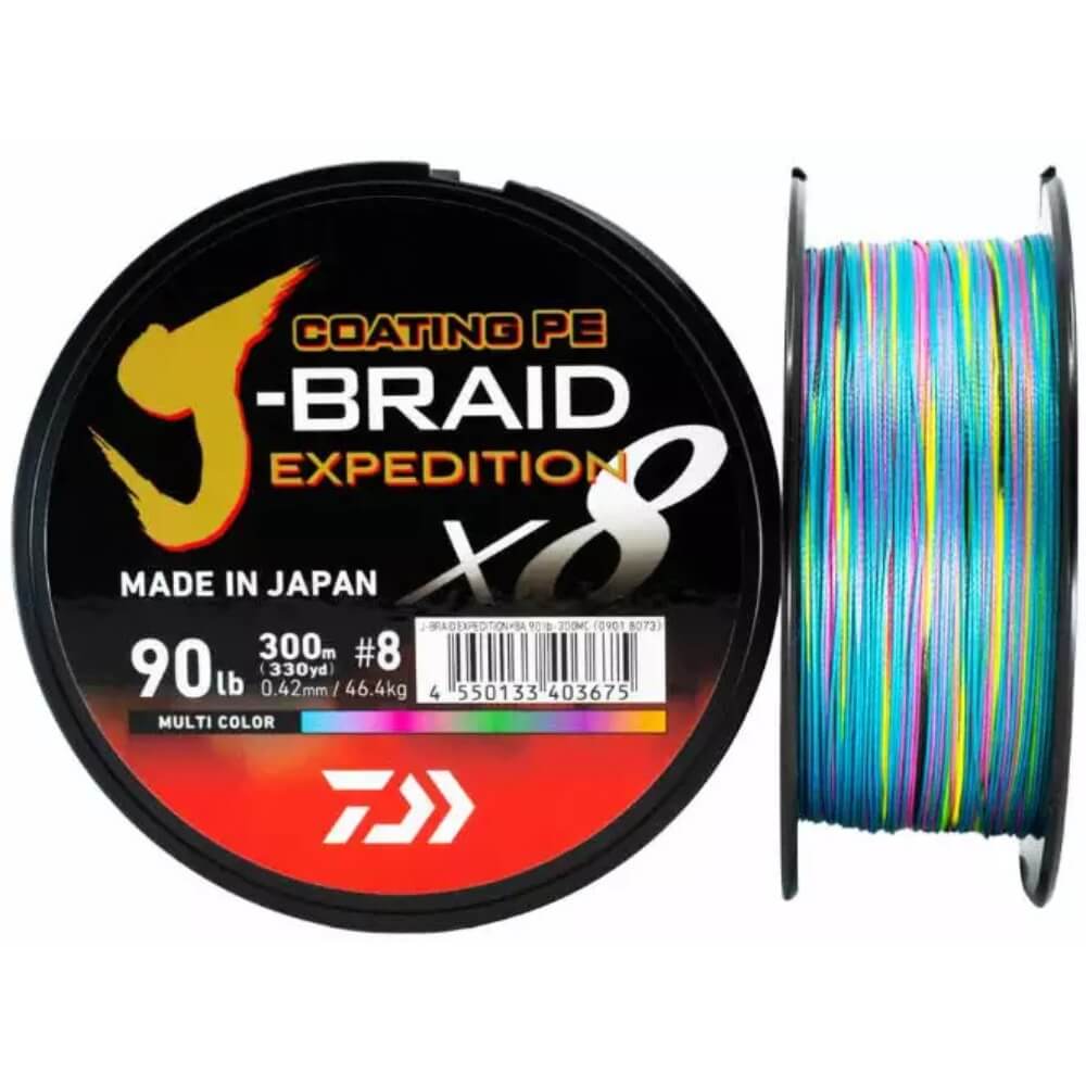 Daiwa J-Braid Exped. X8E / 300 m bij snoekenbaars.nl