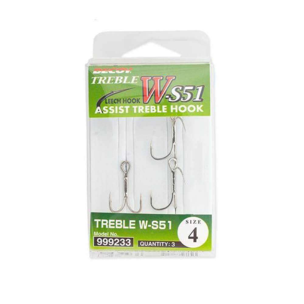 Decoy Assist Treble Hook W-S51 bij snoekenbaars.nl