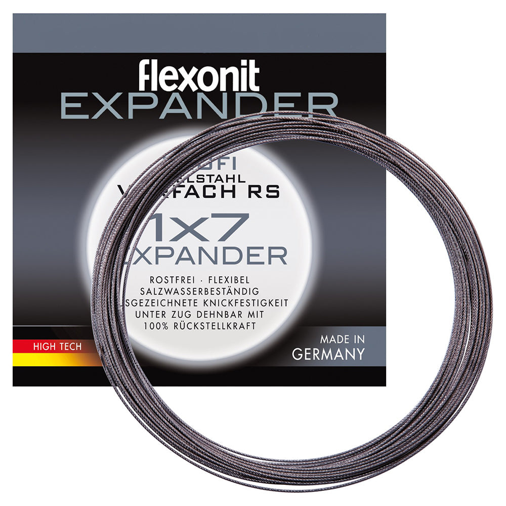 flexonit 1x7 Expander Stahlvorfach Meterware bij snoekenbaars.nl