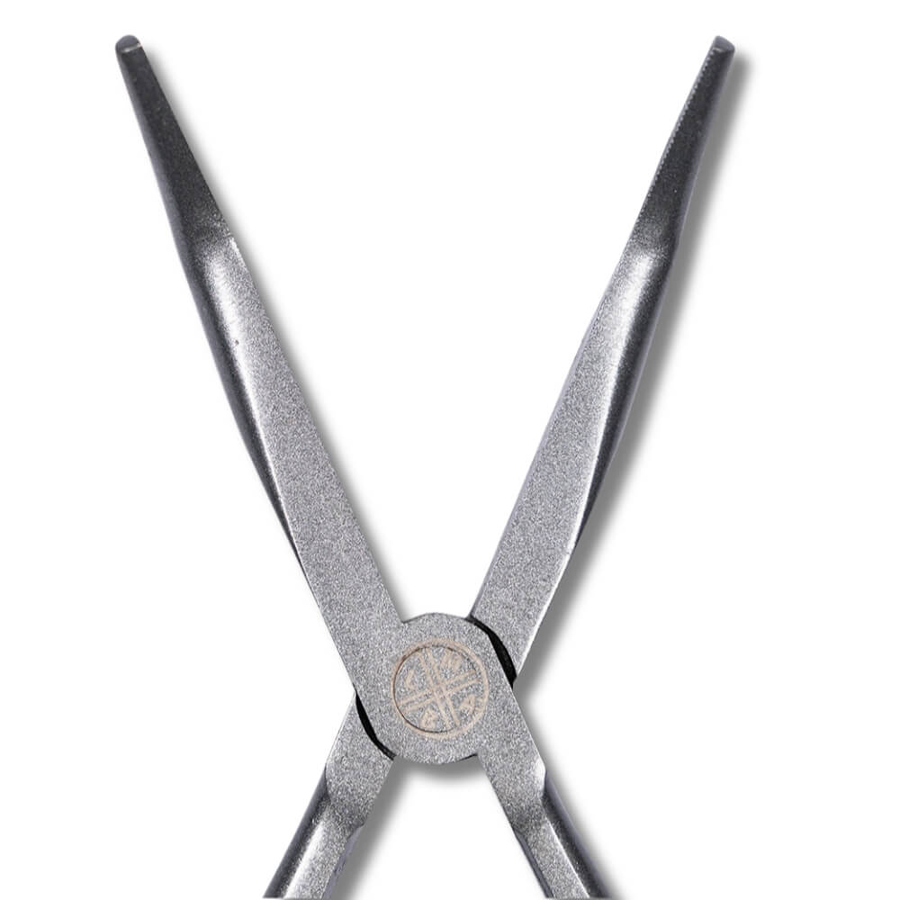 LMAB Onthaaktang gebogen / Bent Nose Pliers / 28 cm bij snoekenbaars.nl