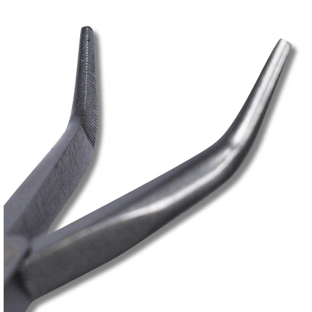 LMAB Onthaaktang gebogen / Bent Nose Pliers / 28 cm bij snoekenbaars.nl