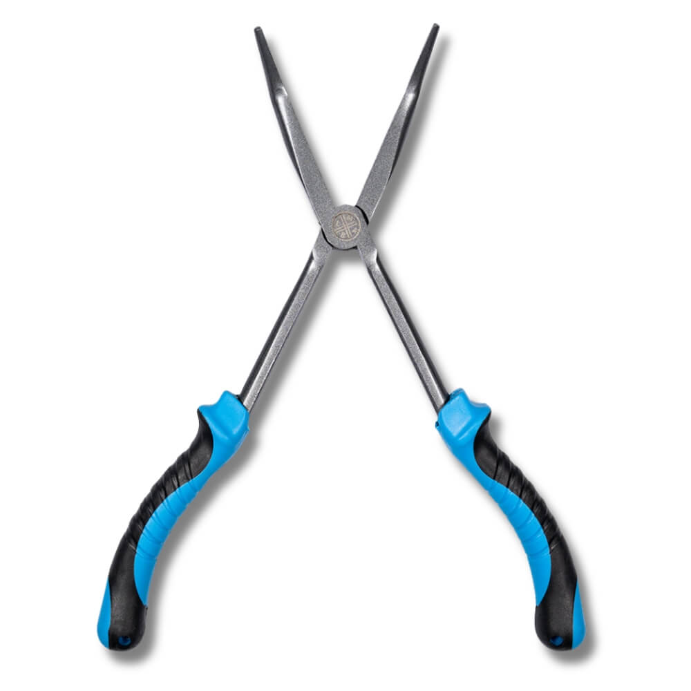 LMAB Onthaaktang gebogen / Bent Nose Pliers / 28 cm bij snoekenbaars.nl