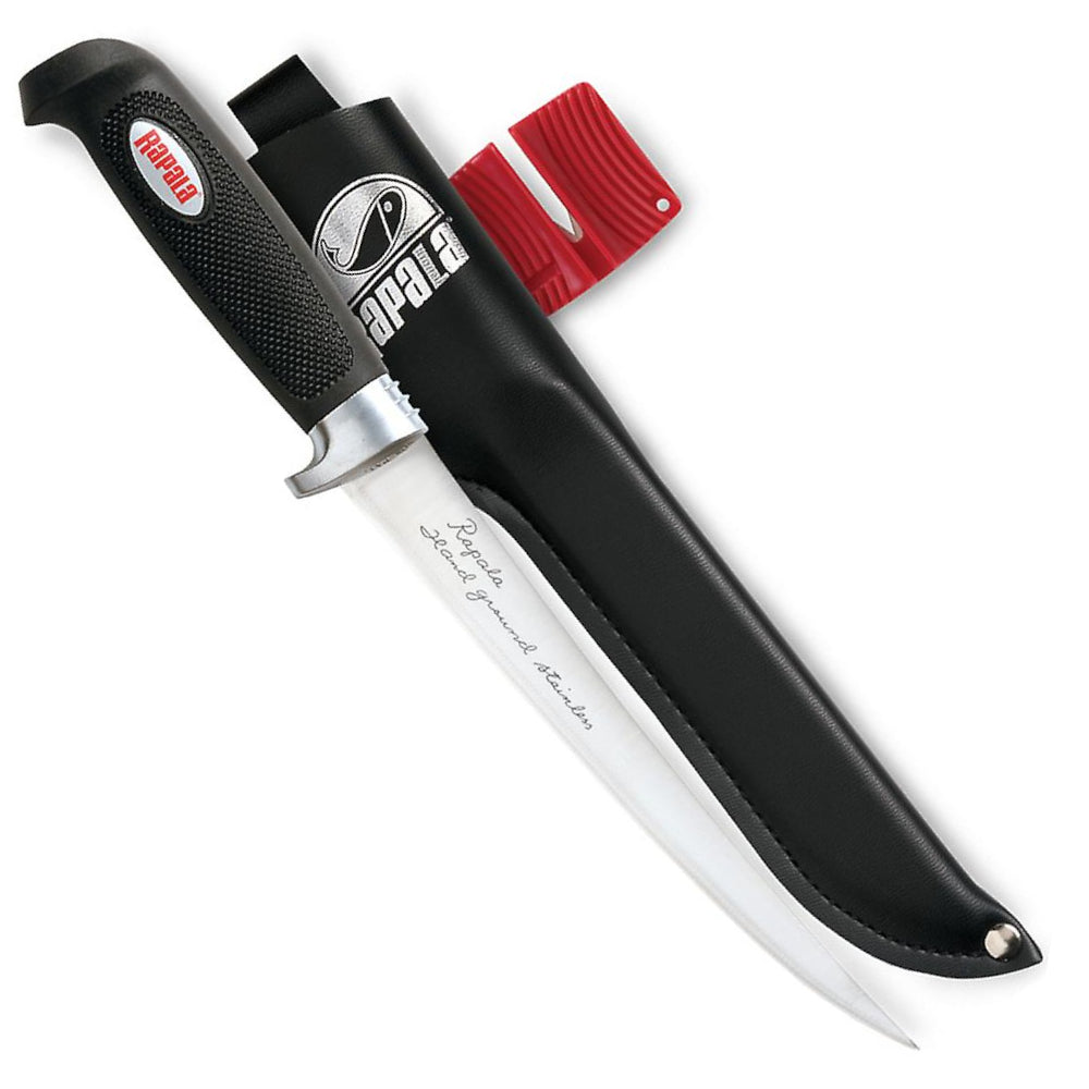 Rapala Soft Grip filetiermesser 15 cm bij snoekenbaars.nl