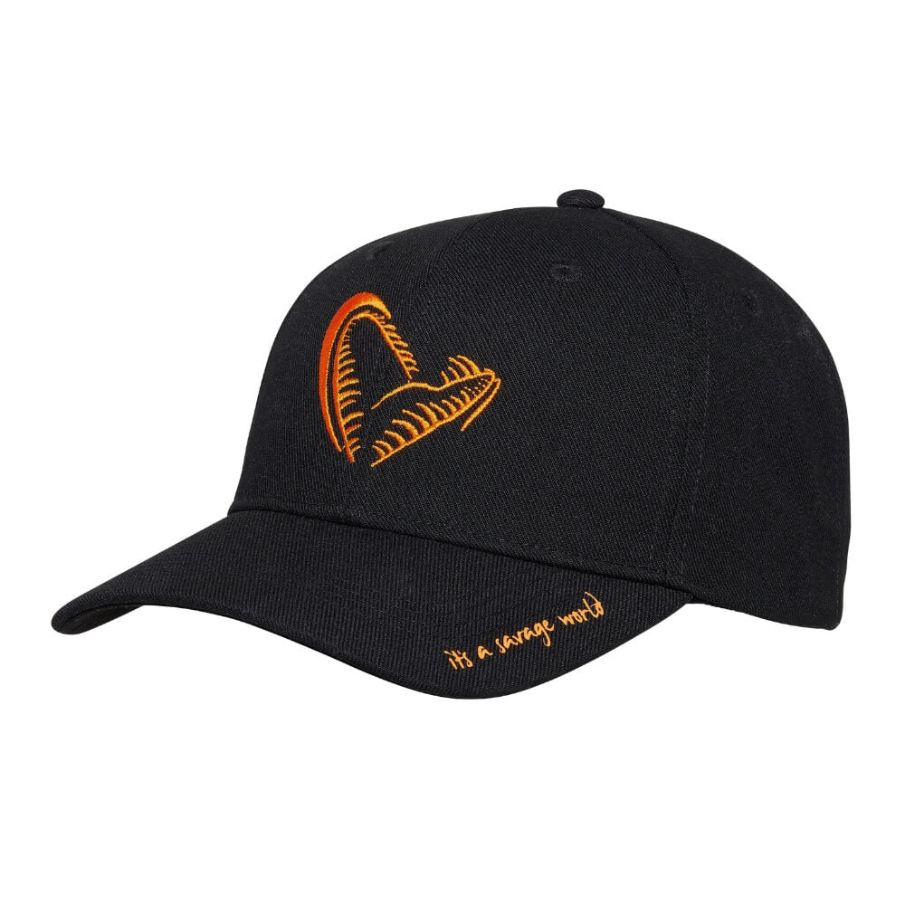 Savage Gear Jaw Baseball Cap (Black) bij snoekenbaars.nl