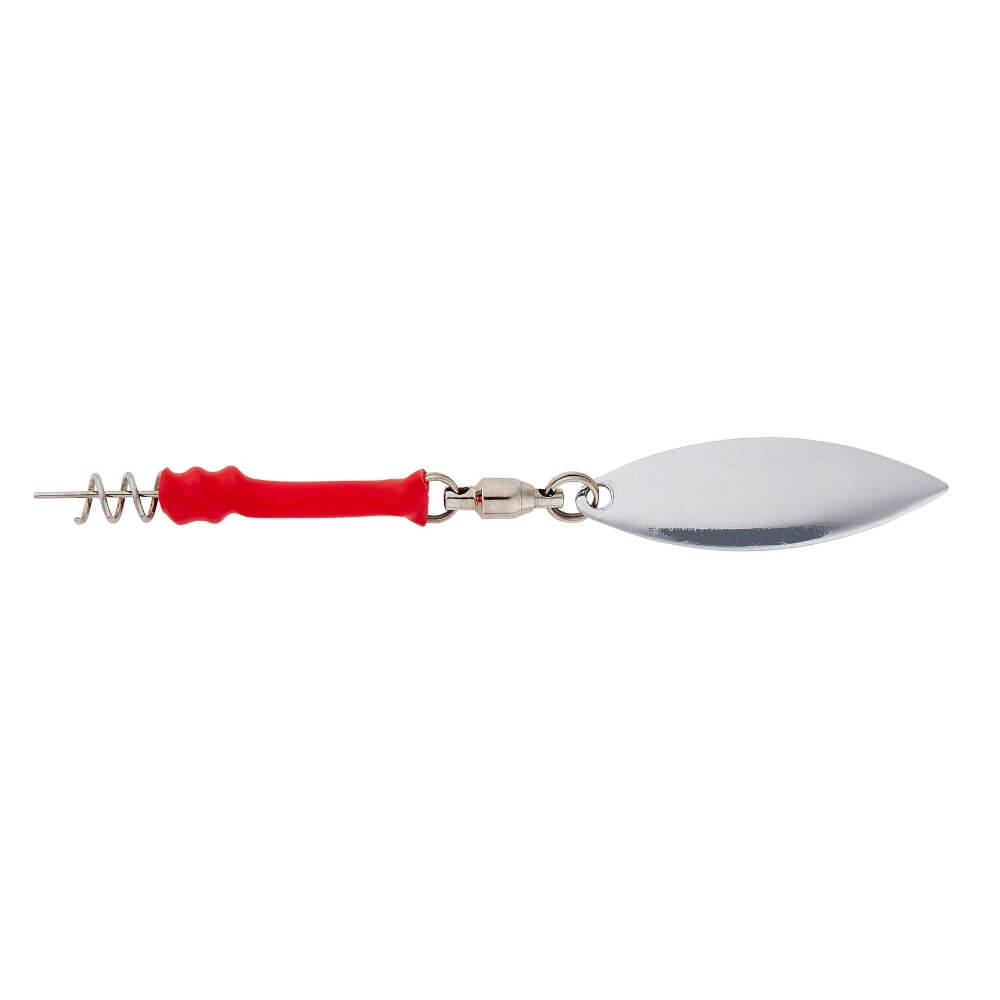 Savage Gear Screwin Spin Teaser M (Silver Red) bij snoekenbaars.nl