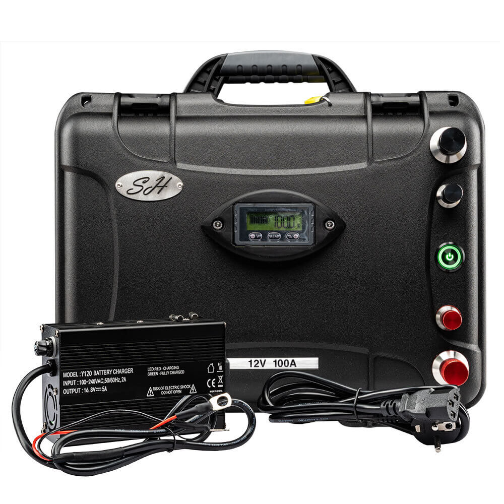 SH Lithium Lithium-Ion-Accu Waterdicht / High-Performance 12V bij snoekenbaars.nl