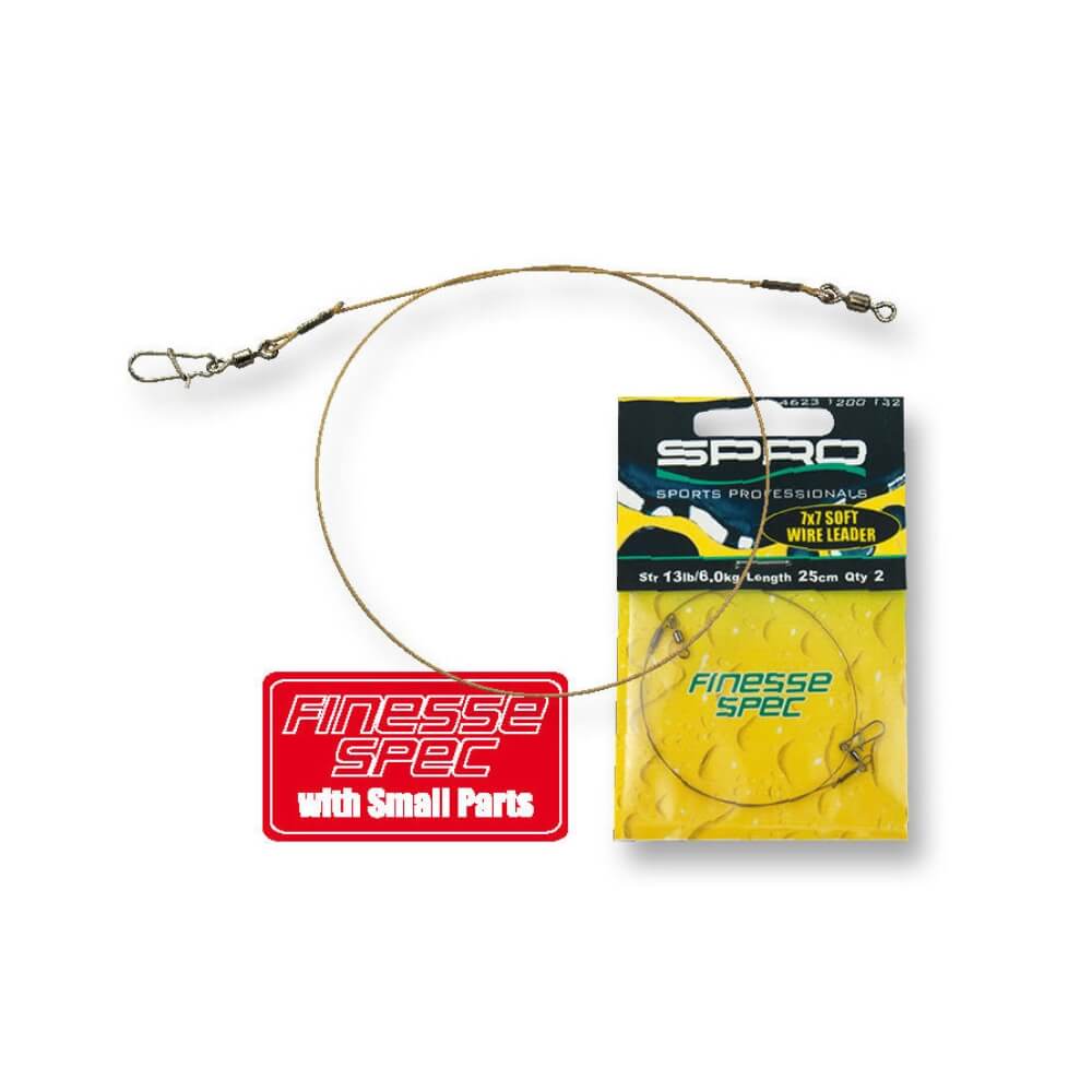 SPRO Finesse Spec 7x7 Soft Wire Leader / Staalsnoer bij snoekenbaars.nl