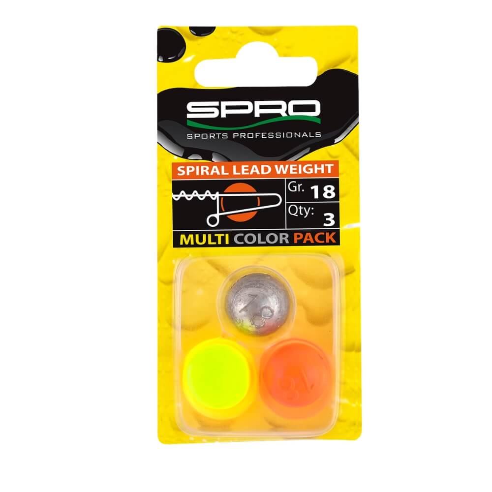 SPRO Spiral Lead Weight / Multi Color Pack bij snoekenbaars.nl