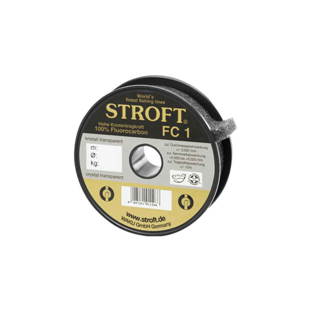Stroft FC 1 Fluorocarbon / 25 m bij snoekenbaars.nl