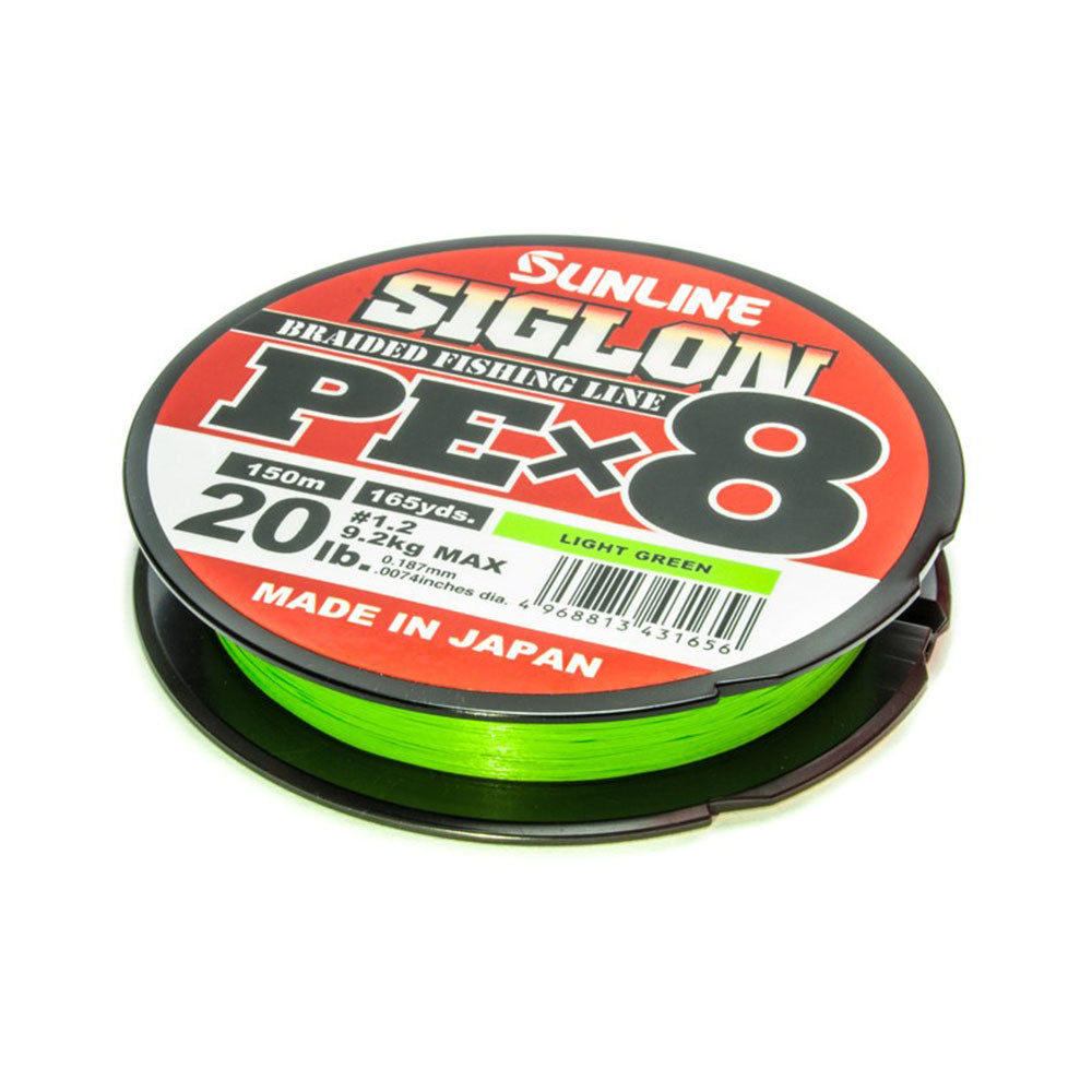 Sunline Siglon PE X8 (Light Green) / 150 m bij snoekenbaars.nl