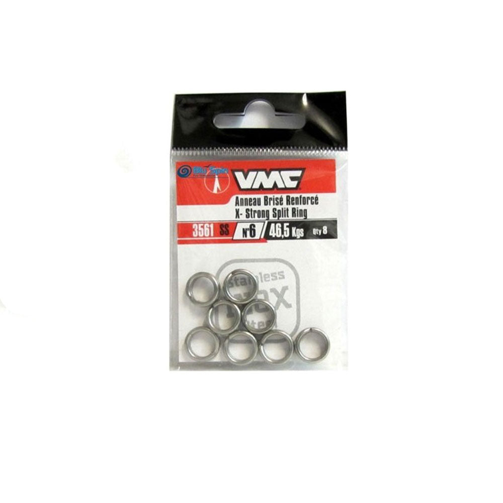 VMC Stainless Steel Split Ring X-Strong (3561SS) bij snoekenbaars.nl