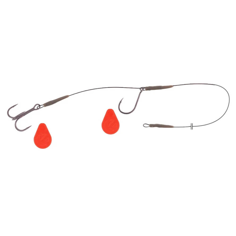 Zeck DB Single Hook &amp; Treble Rig bij snoekenbaars.nl